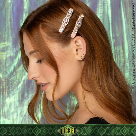 BUNDLE OF WICKED LIGHT PINK BOW BARRETTE AND 2 PCS SALON HAIR CLIPS💝 - Picture 11 of 11